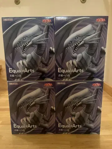 KONAMI Equal-Arts 유희왕 푸른 눈 백룡 피규어 4개 세트