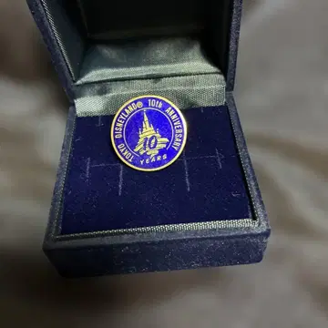디즈니랜드 10주년 기념 핀 배지