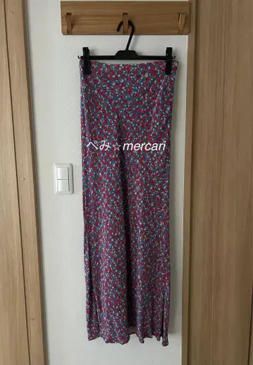 시착만 한 상품 에디트포르루 빈티지 플라워 바이어스 맥시 스커트