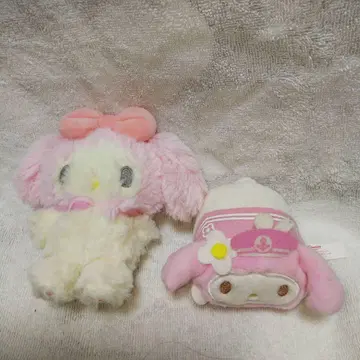 마이멜로디 봉제 인형 마스코트 인형 세트 포레스트 나카지마 후와 모코