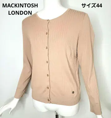 MACKINTOSH LONDON 로고 플레이트 베이지 44 가디건