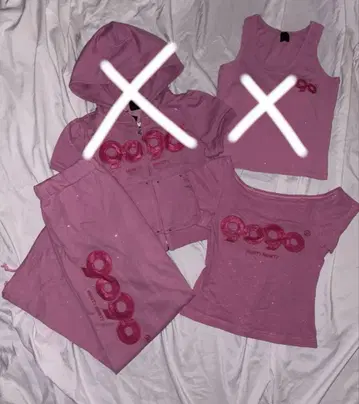 9090 girl OG Logo Glitter Tee & pants 핑크