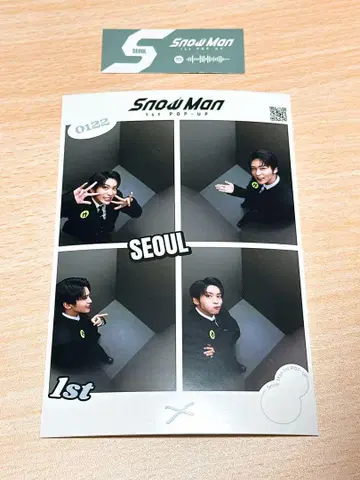 Snow Man 1st POPUP 포토 부스 + 스티커 메구로 렌