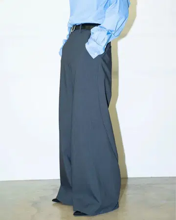 goatessence SIDE SLIT WIDE PANTS