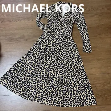 가격 대폭 인하 새상품급 MICHAEL KORS 레오파드 롱 원피스
