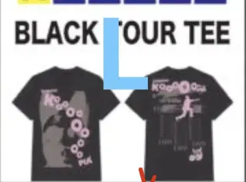 타일러 더 크리에이터 black tour tee L 사이즈