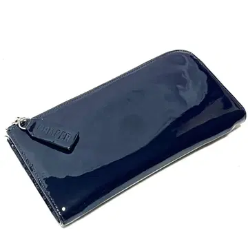 새상품급 캠퍼 패턴트 레더 지갑 사이드 지퍼