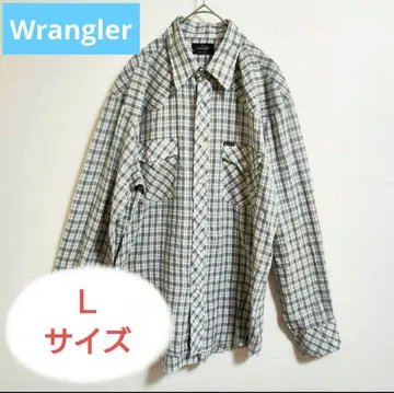 Wrangler 랭글러 버튼 다운 셔츠 체크 긴팔 남성용
