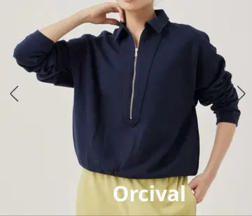 Orcival 오르치발 하프 지퍼 풀오버 맨투맨