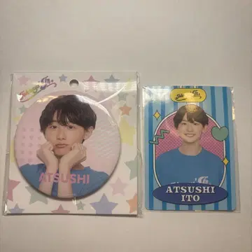 이토 아츠시 캔 배지 & 카드 세트