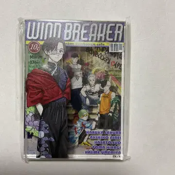 WINDBREAKER 소방준비 아크릴 블록 문구 카페