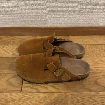 버켄스탁 보스턴 카멜 스웨이드 39