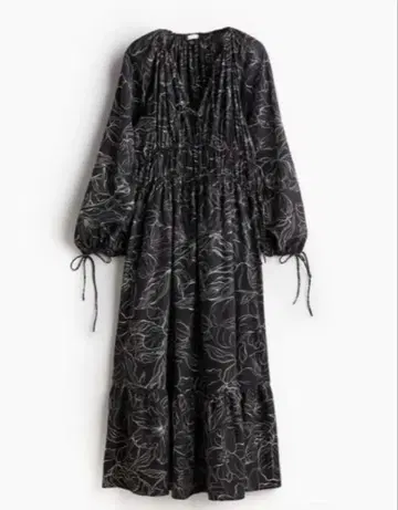 미사용 새상품 H&M 드로우 스트링 디테일 원피스
