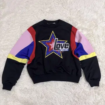 LOVE MOSCHINO 모스키노 스타 컬러풀 디자인 트레이닝복