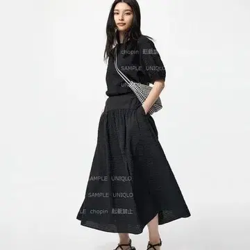 시어서커 볼륨 스커트 UNIQLO