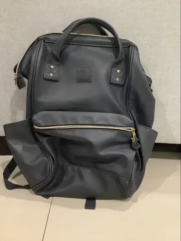 Anello 네이비 합성 피혁 백팩