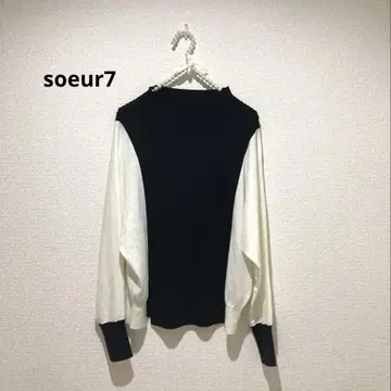 야마다야 soeur7 바이컬러 니트