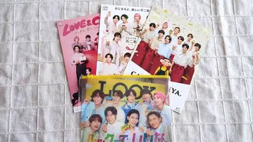 후지야 SnowMan 전단지 3장 LOOK 파우치 1개 4종 세트