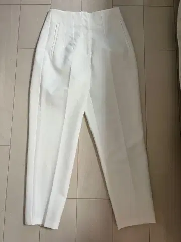 ZARA 택 포함 미사용 새상품 하이웨스트 팬츠 화이트 M