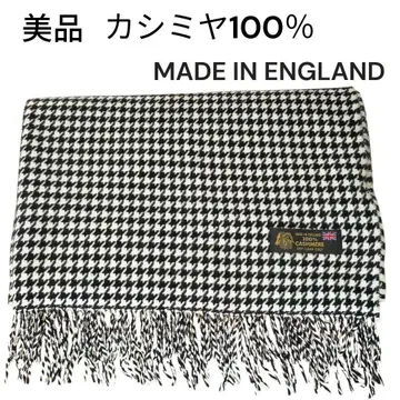 새상품급 캐시미어 100% 대형 스톨 숄 잉글랜드제 하운드투스