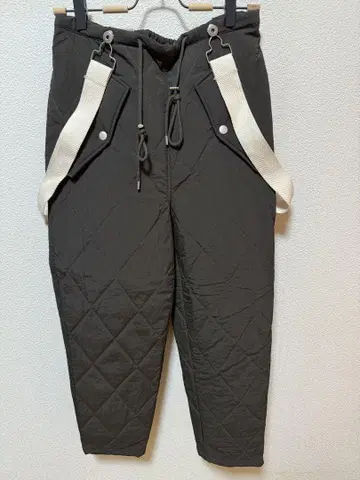 시루무린 퀼팅 팬츠 서스펜더 포함