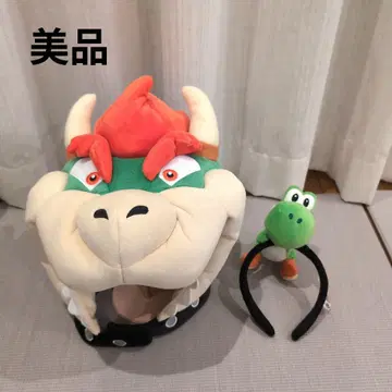 새상품급 쿠파 모자 요시 머리띠 USJ 세트 할로윈