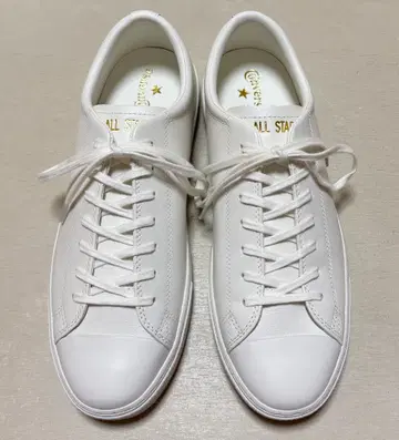 컨버스 올스타 쿠페 가죽 OX 화이트 27cm 새상품