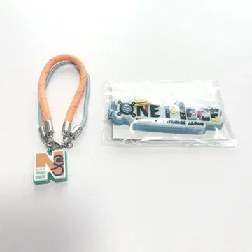 ONEPIECE 유니버셜 USJ 한정판 키체인 로고 원피스 2세트