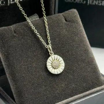 GEORG JENSEN 데이지 다이아몬드 목걸이 실버 925S