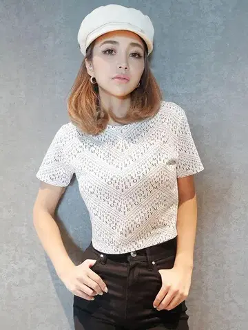 eimy EIMY pattern 숏T셔츠