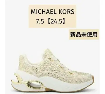 MICHAEL KORS TONI 스니커즈 골드 7.5 ( 24.5cm )