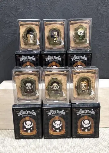 POPMART SKULL PANDA 아담스 패밀리 핑 배지 6종