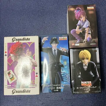 HUNTER x HUNTER 피규어 4개 세트 미개봉