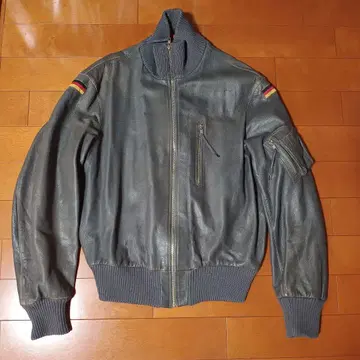 실물 USED 독일군 BLW (독일 연방 공군) 가죽 플라이트 자켓