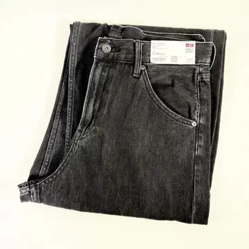 UNIQLO 배기 커브 청바지 08 Dark Gray WOMEN 27