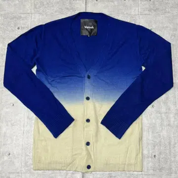 새상품급 00s Varosh 가디건 파랑 x 화이트 그라데이션