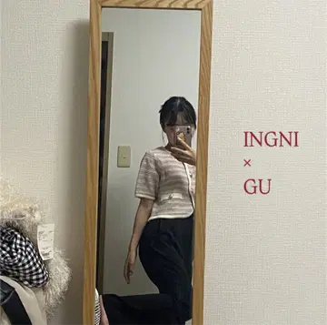 베이지 버튼 숏 니트 핑크 반팔 플레어 팬츠 블랙
