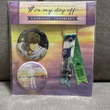 극장판 Free! RW  day off 캔뱃지&참 세트 마코토