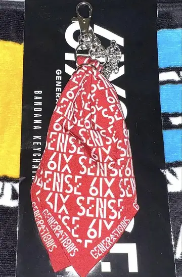 시라하마 아란 반다나 키체인 6IX SENSE