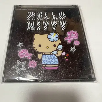 로손 한정판 Hello Kitty 일광화상 접이식 거울 B 헬로키티