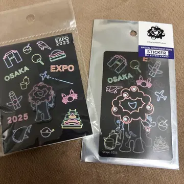 EXPO 2025 오사카 핀 배지 스티커 세트