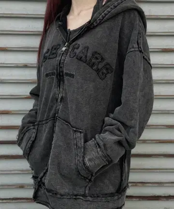KsG 다크 그레이 후드 부착 후드티