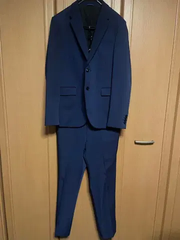 [ 이미지 착용 사진 있음 ] 네이비 캐주얼 수트 셋업 2 버튼 ZARA