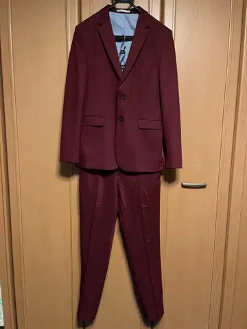 [ 착용 사진 있음 ] 버건디 캐주얼 수트 셋업 ZARA