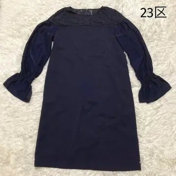 23구 원피스 포멀 레이스 빅 사이즈 40 네이비