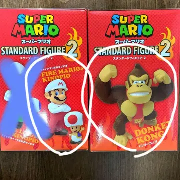 슈퍼 마리오 스탠다드 피규어 2 파이어 마리오 & 키노피오 돈키콩