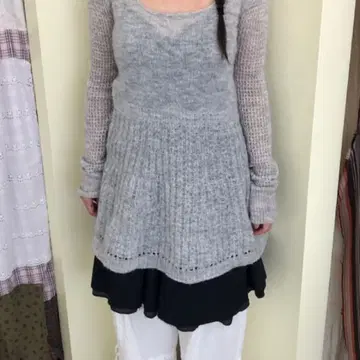 coyseio soft bell knit light grey 코이세이오 | 브랜드 중고