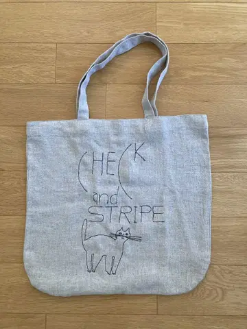 check and stripe 고양이 모자 꽁지 백