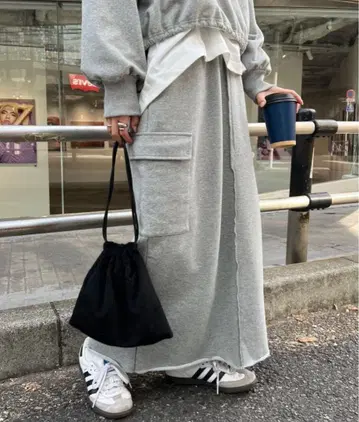 새상품급! Ciaopanic typy 맨투맨 카고 스커트