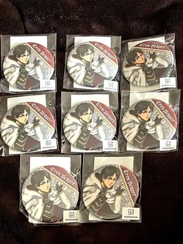 진격의 거인 마루쿠지 체스 소길 캔뱃지 엘렌 B 8개 세트